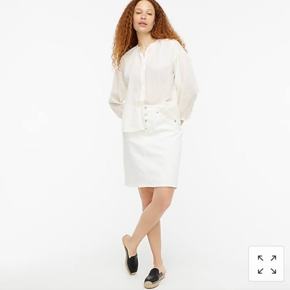 J. Crew Women's White Button Down Shirt - Picture 3 of 8